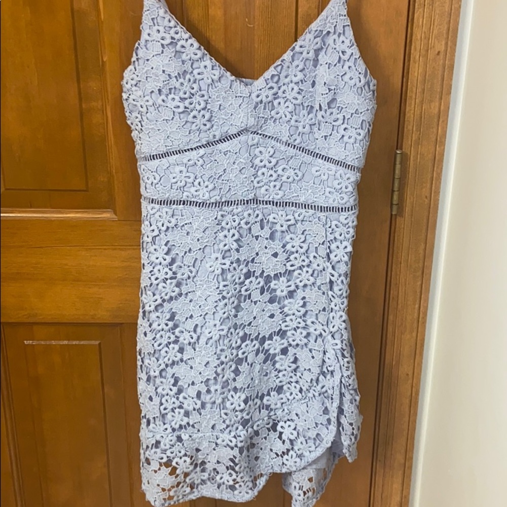 Light blue lace dress